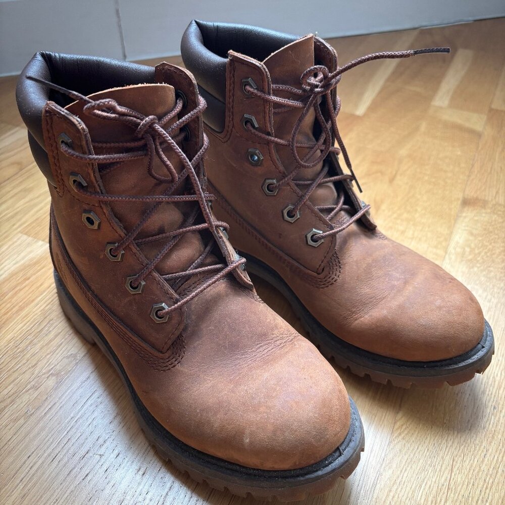 Timberland Orange-Brown Women's Lace Up Boots Size 6.5